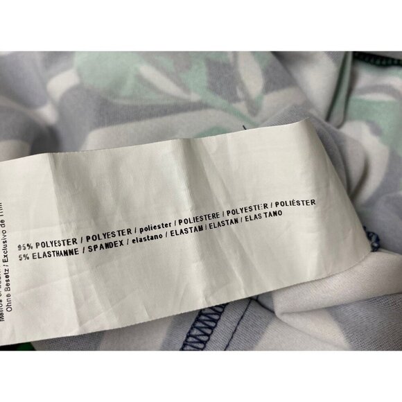 Joseph Ribkoff Sz 10 Dress Blue white Green Floral Sleeveless Office Classic - Picture 5 of 5